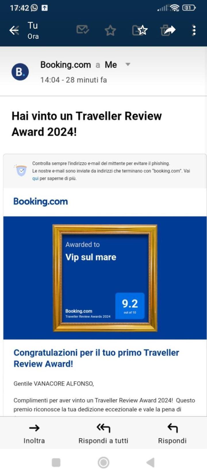 Vip Sul Mare Bed & Breakfast Castellammare di Stabia Exterior photo